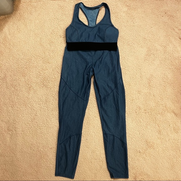 Denim Leghing Two Piece Set - Picture 2 of 3